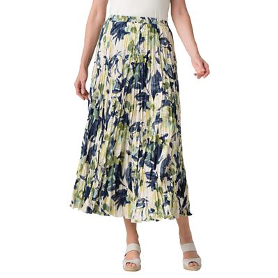 Women's Summer Crinkle Floral Skirt